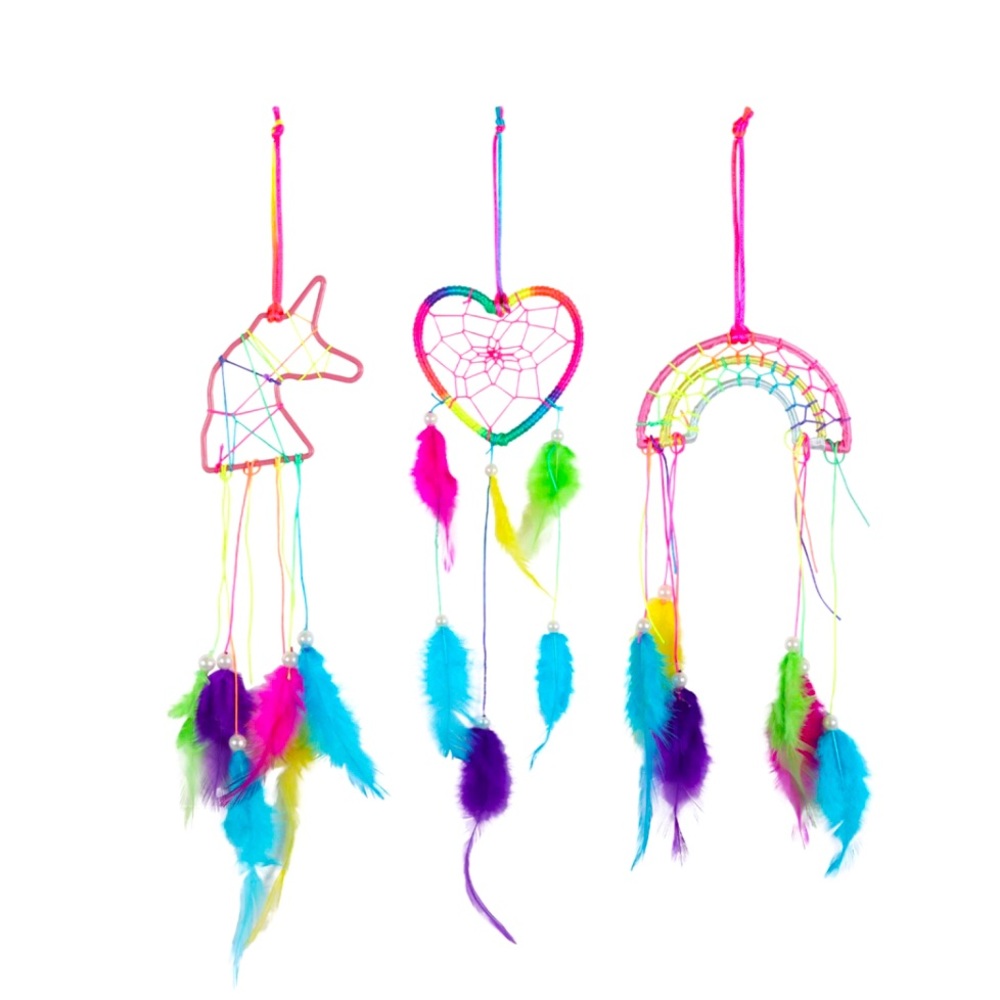 One Colorful Dreamcatcher Unicorn Rainbow or Heart
